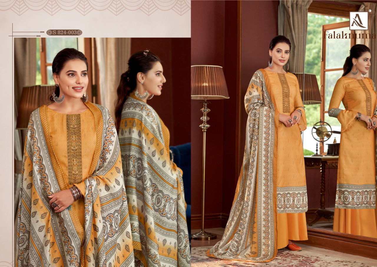 Alok Falaknuma Winter Casual Daily Wear Wool Printed Pashmina Collection
